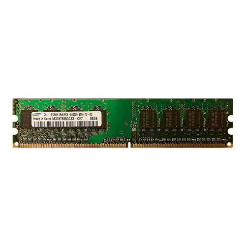 Samsung M378T6553CZ3-CE7 | 512MB DDR2-800MHz PC2-6400 Non-ECC Unbuffered UDIMM CL6 1Rx8 1.8V 240-Pin Memory Module Refurbished - Samsung refurbished available on Gotodirect