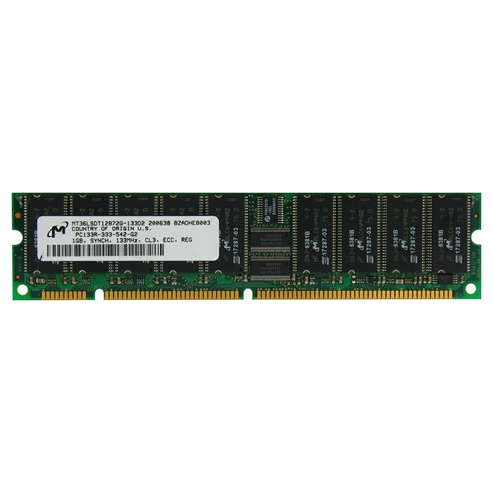 Micron MT36LSDT12872G-133D2 | 1GB 133MHz PC133 ECC Registered RDIMM CL3  3.3V 168-Pin Memory Refurbished -  refurbished available on Gotodirect