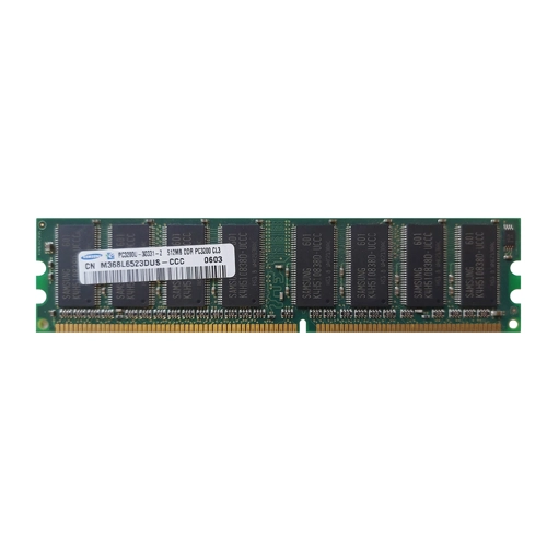 Samsung M368L6523DUS-CCC | 512MB DDR-400MHz PC3200 Non-ECC Unbuffered UDIMM CL3 1Rx8 2.5V 184-Pin Memory Module Refurbished - Samsung refurbished available on Gotodirect