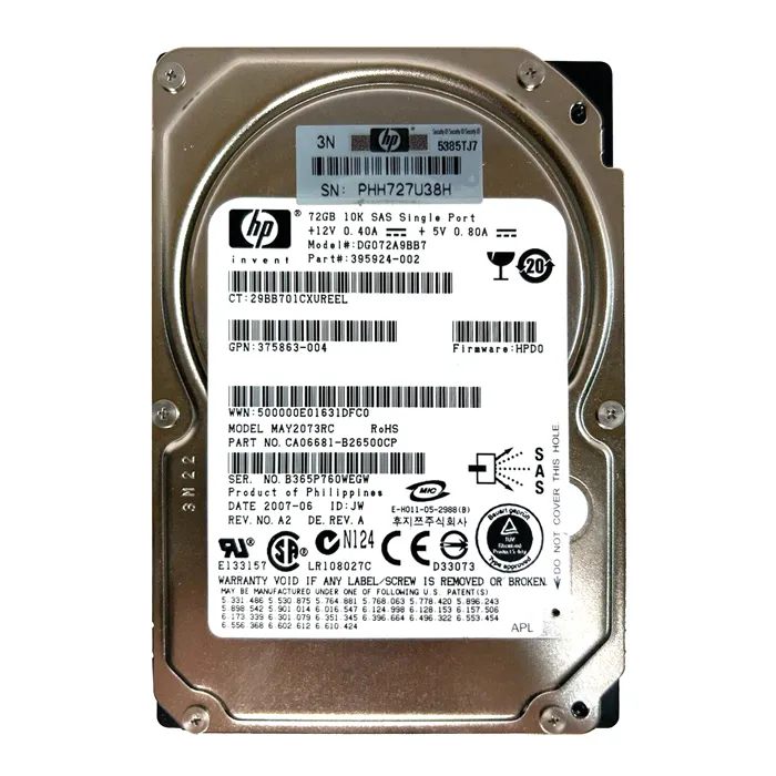 Fujitsu CA06681-B26500CP | 73GB 10000RPM SAS 3Gb/s 8MB Cache 2.5-Inch Hard Drive Refurbished - Fujitsu refurbished available on Gotodirect