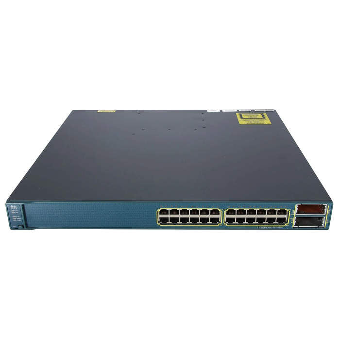 Cisco WS-C3560E-24TD-SD | Catalyst 3560E Series C3560E-24T 24 x RJ-45 Ports 10/100/1000Base-T + 2 x SFP+ X2 Ports Layer 3 Managed Rack-mountable Gigabit Ethernet Network Switch Refurbished - Cisco Systems Inc. refurbished available on Gotodirect
