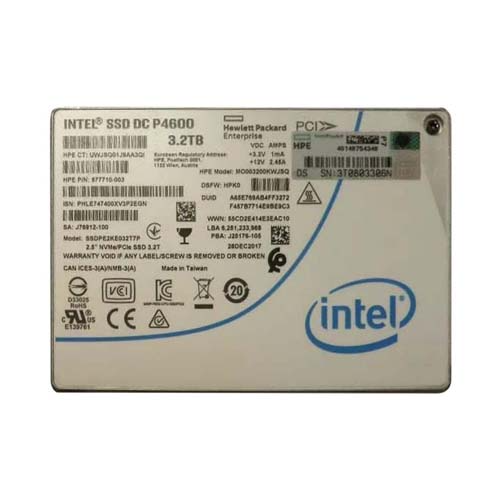 HP MO003200KWJSQ | 3.2TB NVMe x4 Mixed Use U.3 2.5-Inch Solid State Drive Refurbished - Hewlett-Packard (ou HP en abrégé) refurbished available on Gotodirect
