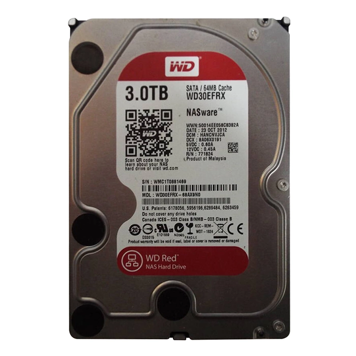 Western Digital WD30EFRX | Red 3TB 5400RPM SATA 6Gb/s 64MB Cache 3.5-Inch Hard Drive Refurbished - Western Digital refurbished available on Gotodirect