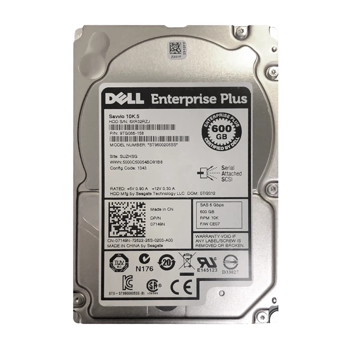 Seagate 9TG066-158 | Savvio 10K.5 Series 600GB 10000RPM SAS 6Gb/s 64MB Cache (CE) 2.5-Inch Hard Drive Refurbished - Seagate refurbished available on Gotodirect