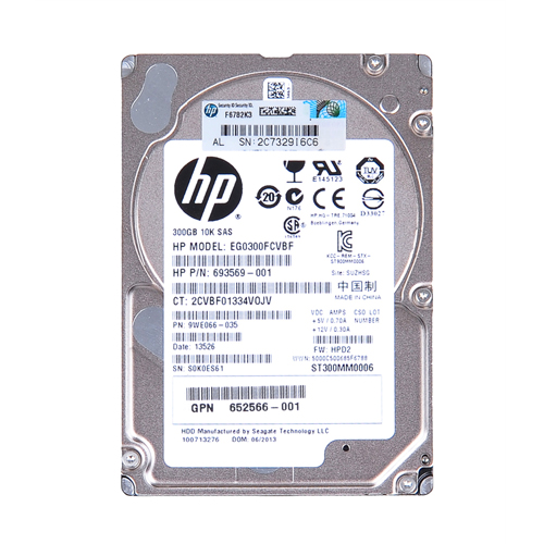 HP 652566-001 | 300GB 10000RPM SAS 6Gb/s Hot-Pluggable Dual Port 2.5-inch Hard Drive with Smart Carrier Refurbished - Hewlett-Packard (ou HP en abrégé) refurbished available on Gotodirect