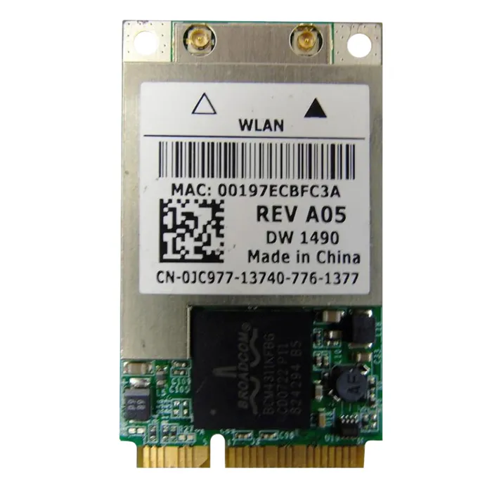 Dell JC977 | TrueMobile 1490 IEEE 802.11a/b/g Mini PCI Express Wi-Fi Network Adapter for Inspiron 6400 Refurbished - Dell refurbished available on Gotodirect