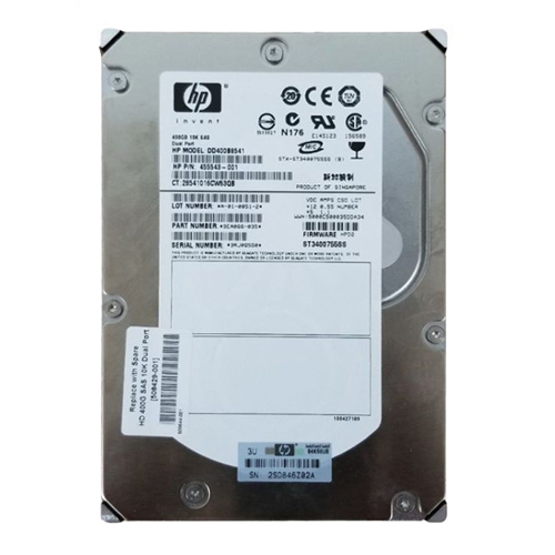 HP 508429-001 | 400GB 10000RPM SAS 3Gb/s Dual Port 3.5-Inch Hard Drive Refurbished - Hewlett-Packard (ou HP en abrégé) refurbished available on Gotodirect