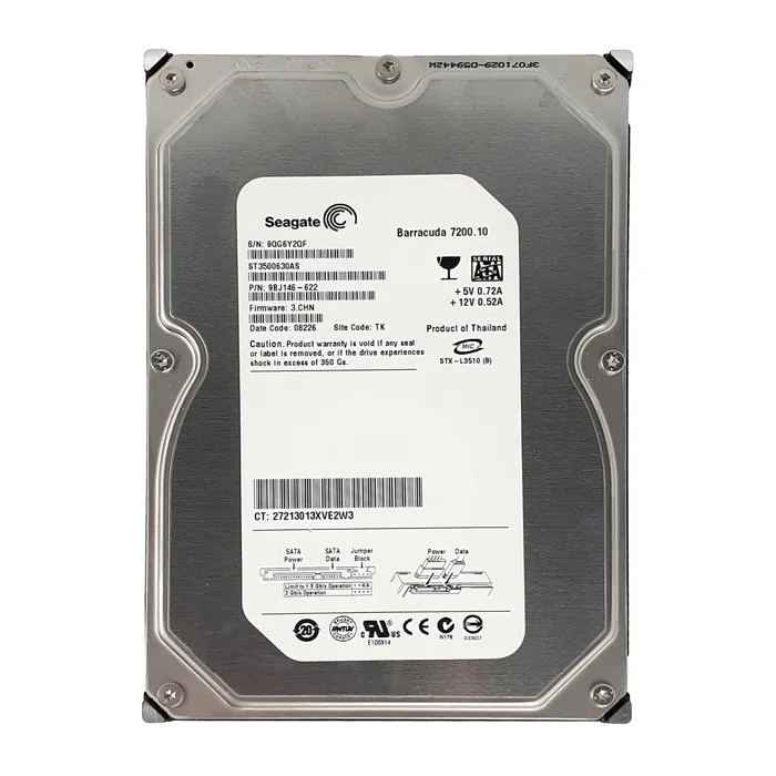 Seagate ST3500630ASR | 500GB 7200RPM SATA 3Gb/s 3.5-Inch 16MB Cache Barracuda Hard Drive Refurbished - Seagate refurbished available on Gotodirect