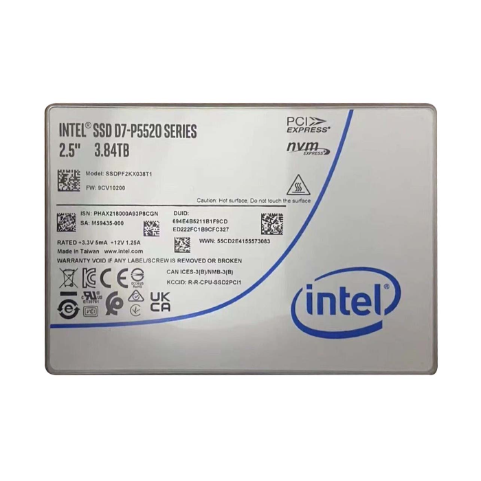 Buy Intel SSDPF2KX038T1O | D7-P5520 3.84TB Triple-Level Cell PCI Express 4.0 X4 NVMe U.2 2.5-Inch Solid State Drive Refurbished - $1804.34 Intel SSDPF2KX038T1O | D7-P5520 3.84TB Triple-Level Cell PCI Express 4.0 X4 NVMe U.2 2.5-Inch Solid State Drive Refurbished - Intel refurbished available on Gotodirect