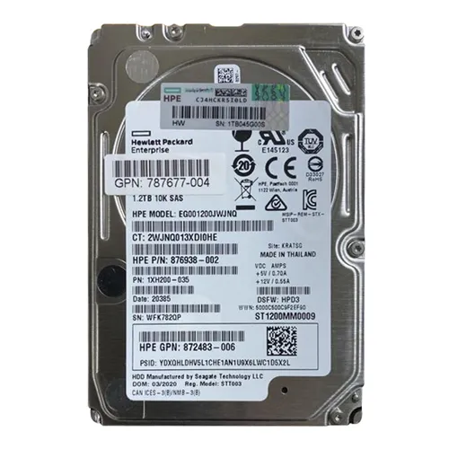 HP 787677-004 | 1.2TB 10000RPM SAS 12Gb/s Hot-Swappable Dual Port 2.5-inch Enterprise Hard Drive for MSA 1040 Storage System Refurbished - Hewlett-Packard (ou HP en abrégé) refurbished available on Gotodirect