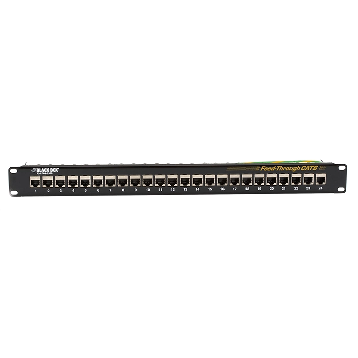 Black Box JPM814A | NIB-CAT6 Feed-Through Patch Panel Shielded 24-Port Refurbished -  refurbished available on Gotodirect