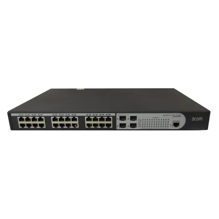 3Com 3CBLSG24PWR | Baseline 2924 24 x Port PoE 10/100/1000Base-T + 4 x SFP Shared Ports Layer 2 Managed 1U Rack-mountable Gigabit Ethernet Network Switch Refurbished -  refurbished available on Gotodirect
