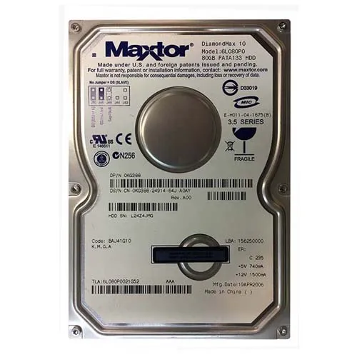 Dell KG388 | 80GB 7200RPM ATA-100 8MB Cache 3.5-Inch Hard Drive Refurbished - Dell refurbished available on Gotodirect
