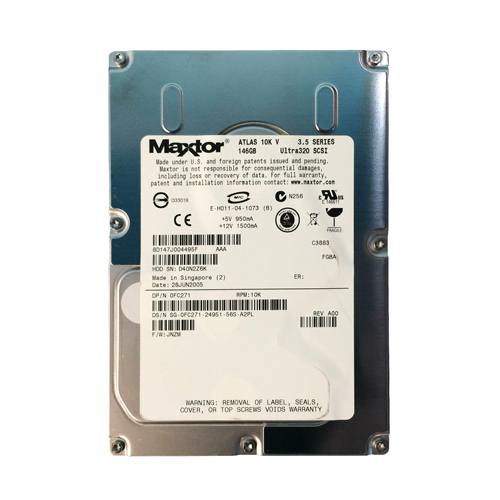 Dell FC271 | 146GB 10000RPM Ultra320 SCSI Hot-Pluggable 8MB Cache 3.5-Inch Hard Drive for PowerEdge Server & PowerVault Storage Array Refurbished - Dell refurbished available on Gotodirect