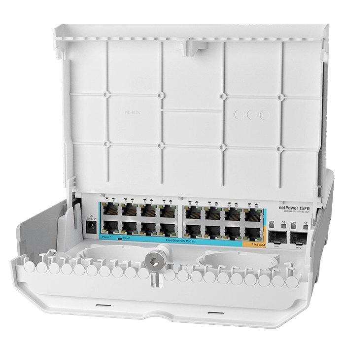 Buy Mikrotik CRS318-1FI-15FR-2S-OUT | netPower 15FR An outdoor 18-Ports Cloud Router Switch with 15 Reverse PoE Ports and SFP Refurbished - $385.81 Mikrotik CRS318-1FI-15FR-2S-OUT | netPower 15FR An outdoor 18-Ports Cloud Router Switch with 15 Reverse PoE Ports and SFP Refurbished - MikroTik refurbished available on Gotodirect