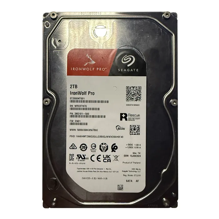 Seagate ST2000NT001 | IronWolf Pro Air 2TB 3.5-inch 6GB/s SATA 7200RPM 256MB Cache 512e NAS Server Hard Drive Refurbished - Seagate refurbished available on Gotodirect