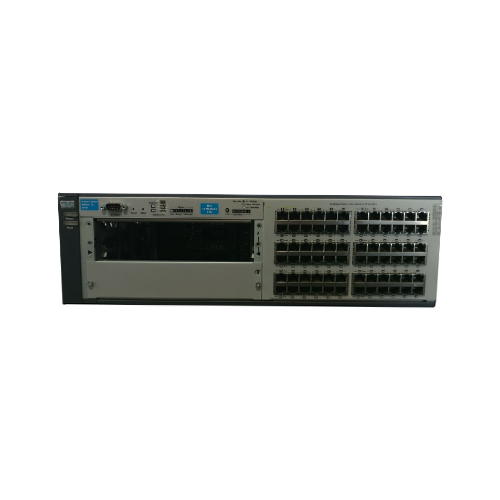 HP J8772B | ProCurve 4200vl Series 4202vl-72 72 x RJ-45 Ports 10/100Base-TX + 2 x Open Module Slots Layer 2 Managed Rack-mountable Fast Ethernet Network Switch Refurbished - Hewlett-Packard (ou HP en abrégé) refurbished available on Gotodirect