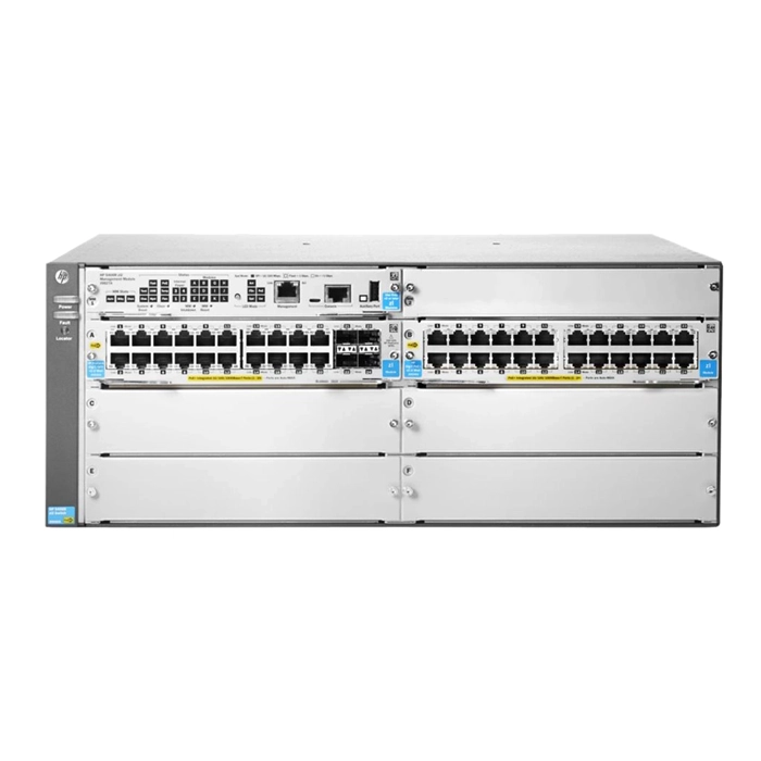 HP J9824-61001 | Aruba 5400zl2 Series 5406R-44G-PoE+/4SFP V2 44 x RJ-45 Ports PoE+ 10/100/1000Base-T + 4 x SFP+ Ports Layer 2 Managed 4U Rack-mountable Gigabit Ethernet Network Switch Refurbished - Hewlett-Packard (ou HP en abrégé) refurbished available on Gotodirect