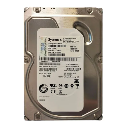 IBM 81Y9786 | 500GB 7200RPM SATA 6Gb/s LFF Hard Drive Refurbished -  refurbished available on Gotodirect