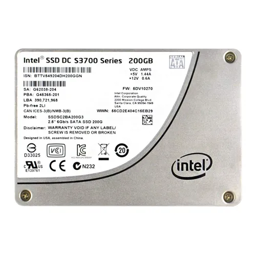Intel SSDSC2BA200G301 | DC S3700 200GB Multi-Level Cell SATA 6Gb/s 2.5-Inch Solid State Drive Refurbished - Intel refurbished available on Gotodirect