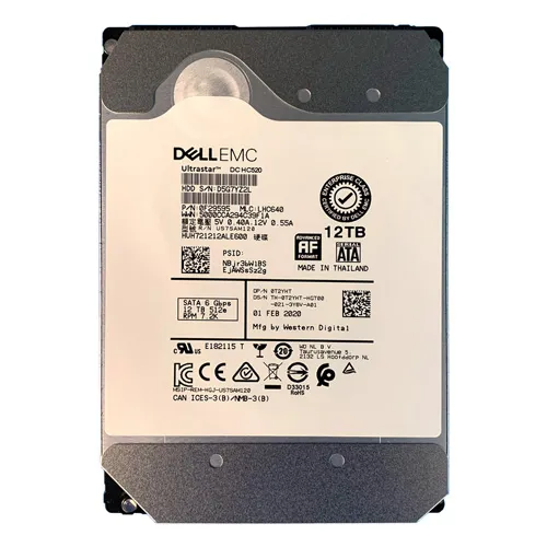 Dell 0T2YHT | 12TB 7200RPM SATA 6Gb/s Hot-Pluggable 256MB Cache (512e) 3.5-Inch Hard Drive for PowerEdge Servers Refurbished - Dell refurbished available on Gotodirect