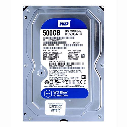 HP 837116-001 | 500GB 7200RPM SATA 6Gb/s NHP 32MB Cache 3.5-inch Hard Drive Refurbished - Hewlett-Packard (ou HP en abrégé) refurbished available on Gotodirect
