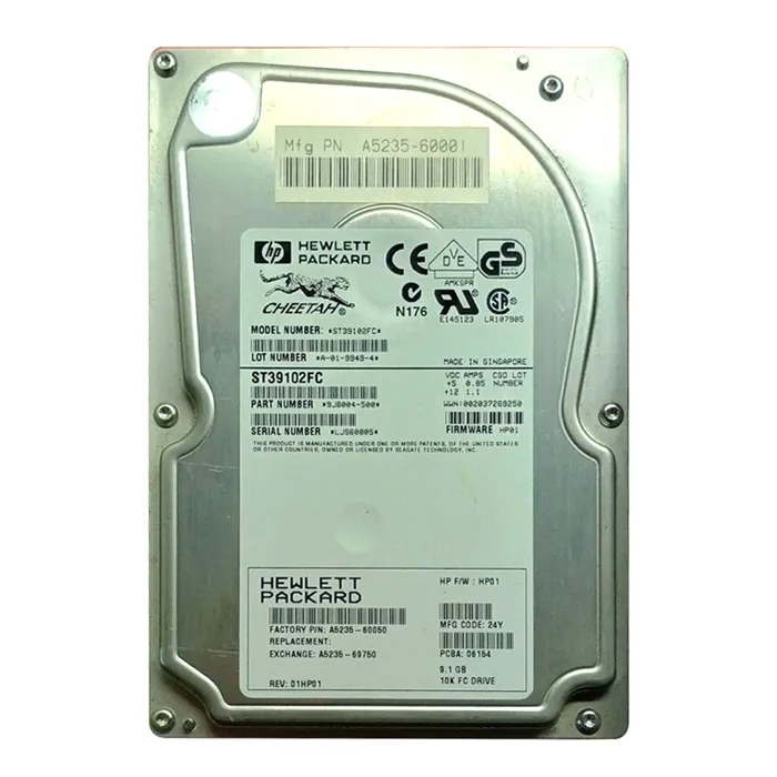HP A5235-60001 | 9.1GB 10000RPM Fibre Channel Hot-Swappable 3.5-Inch Hard Drive Refurbished - Hewlett-Packard (ou HP en abrégé) refurbished available on Gotodirect