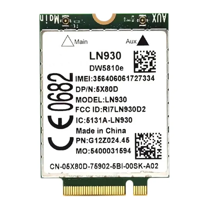Dell 5X80D | Dw5810e Mini PCi-e 4g Lte Wifi Network Card Refurbished - Dell refurbished available on Gotodirect