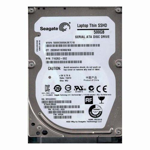 Buy HP 716262-002 | 500GB 5400RPM Multi-Level Cell SATA 6Gb/s 8GB NAND Flash 64MB Cache 2.5-Inch Hard Drive Refurbished - $287.78 HP 716262-002 | 500GB 5400RPM Multi-Level Cell SATA 6Gb/s 8GB NAND Flash 64MB Cache 2.5-Inch Hard Drive Refurbished - Hewlett-Packard (ou HP en abrégé) refurbished available on Gotodirect