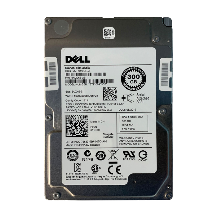 Seagate ST9300453SS | Savvio 15K.3 Series 300GB 15000RPM SAS 6Gb/s 64MB Cache (SED) 2.5-Inch Hard Drive Refurbished - Seagate refurbished available on Gotodirect