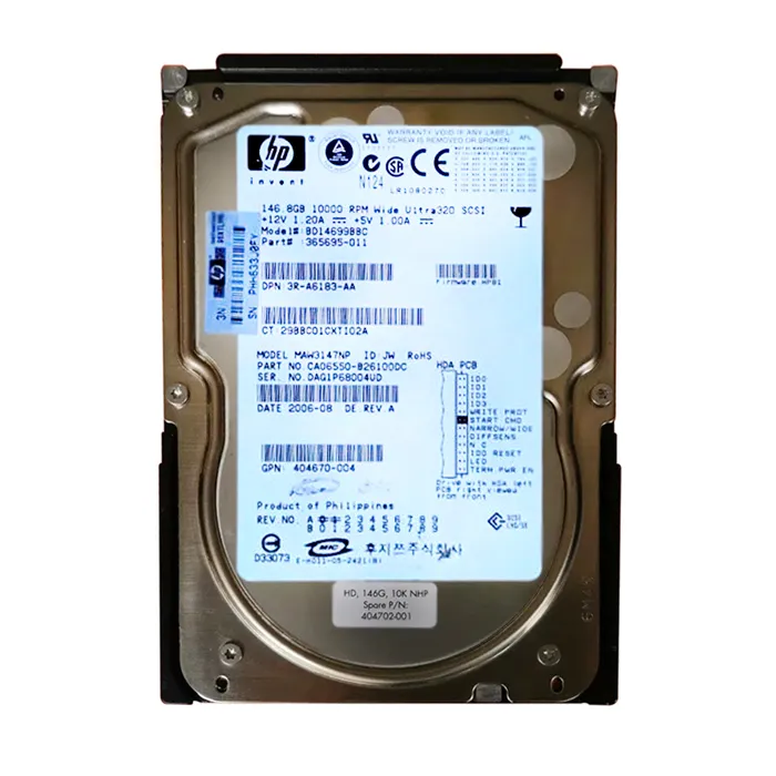 HP 365695-011 | 146GB 10000RPM Ultra320 SCSI 8MB Cache LVD 68-Pin 3.5-inch Hard Drive for ProLiant Server Refurbished - Hewlett-Packard (ou HP en abrégé) refurbished available on Gotodirect