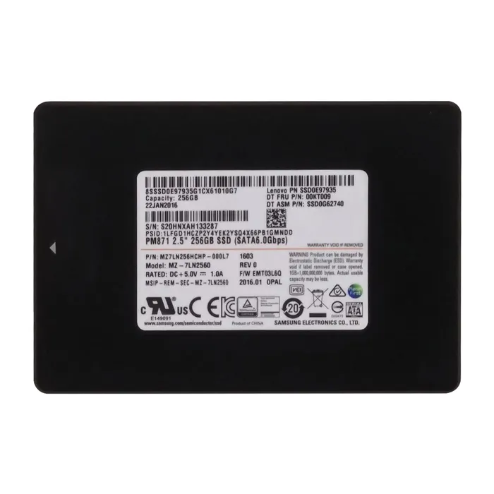 Samsung MZ-7LN2560 | Enterprise PM871 Series 256GB Triple-Level Cell SATA 6Gb/s Mainstream Endurance 7mm 2.5-Inch Solid State Drive Refurbished - Samsung refurbished available on Gotodirect