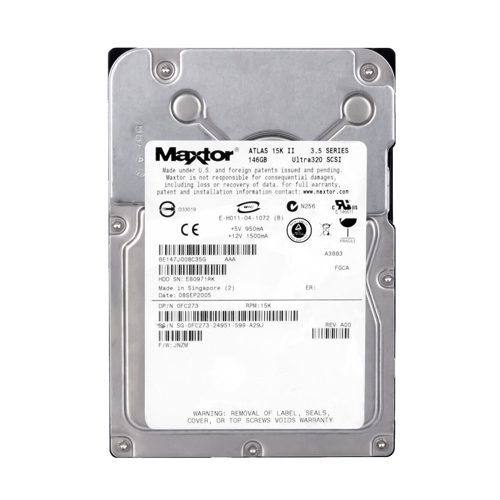 Dell FC273 | 146GB 15000RPM Ultra320 SCSI Hot-Pluggable 8MB Cache 3.5-Inch Hard Drive for PowerEdge Server & PowerVault Storage Array Refurbished - Dell refurbished available on Gotodirect