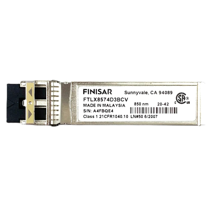 Finisar FTLX8574D3BCV | 10Gb/s 10GBase-SR Multi-Mode Fibre 850nm 300m Duplex LC Connector SFP+ Transceiver Module Refurbished -  refurbished available on Gotodirect