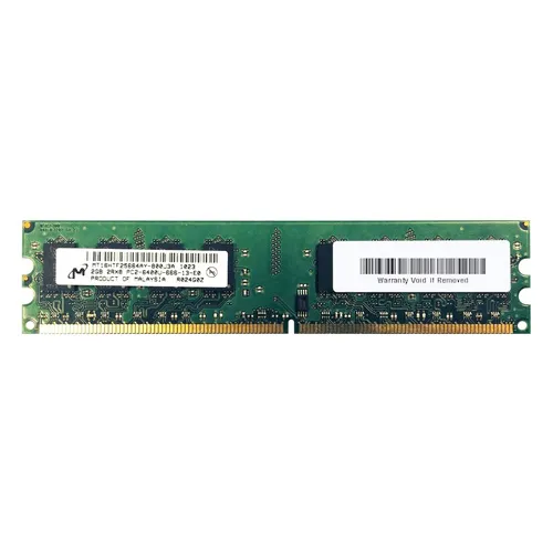 Micron MT16HTF25664AY-800J3A | 2GB DDR2-800MHz PC2-6400 Non-ECC Unbuffered UDIMM CL6 2Rx8 1.8V 240-Pin Memory Module Refurbished -  refurbished available on Gotodirect