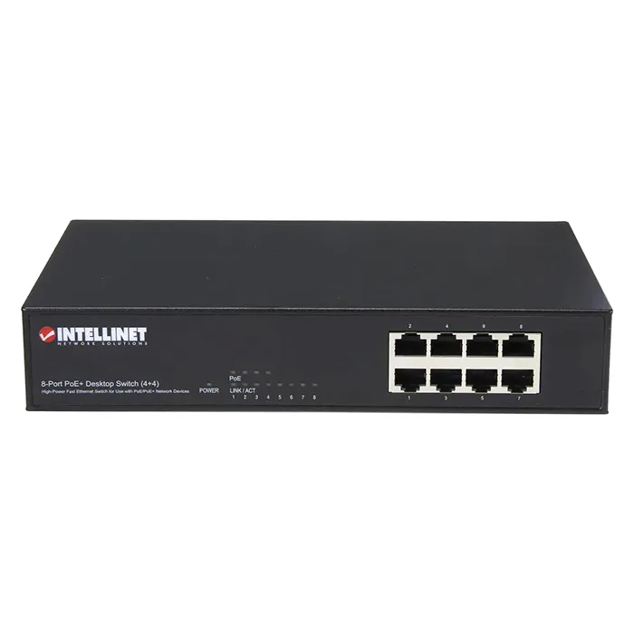 Intellinet 560757 | 8-Ports Fast Ethernet PoE+ RJ45 2 Layer Supported Desktop Switch Refurbished -  refurbished available on Gotodirect