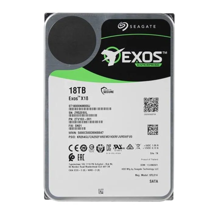 Seagate 2TV103-001 | Exos X18 18TB 7200RPM SATA 6Gb/s 256MB Cache 3.5-Inch Enterprise Hard Drive Refurbished - Seagate refurbished available on Gotodirect