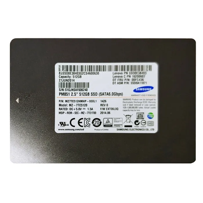 Samsung MZ-7TE5120 | PM851 Series 512GB Triple-Level Cell SATA 6Gb/s 7mm 2.5-Inch Solid State Drive Refurbished - Samsung refurbished available on Gotodirect