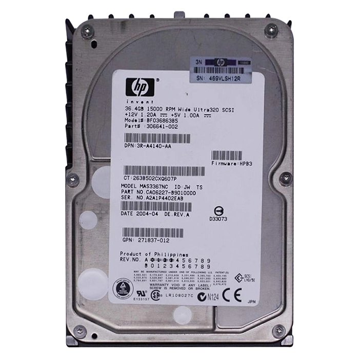 HP CA06227-890100DD | 36.4GB 10000RPM Wide Ultra3 SCSI 3.5-Inch Hard Drive Refurbished - Hewlett-Packard (ou HP en abrégé) refurbished available on Gotodirect