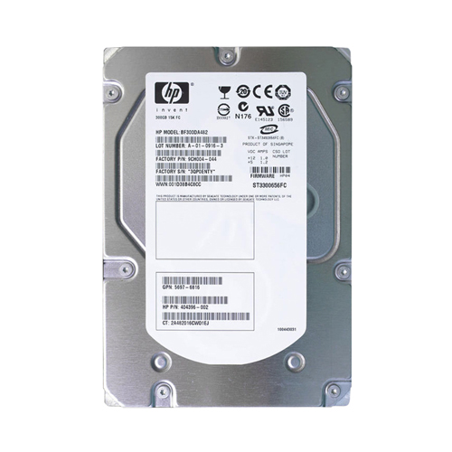 Buy HP 5597-6816 | 300GB 15000RPM Fibre Channel 4Gb/s 16MB Cache Hot-Pluggable Dual Port 3.5-inch Hard Drive Refurbished - $218.69 HP 5597-6816 | 300GB 15000RPM Fibre Channel 4Gb/s 16MB Cache Hot-Pluggable Dual Port 3.5-inch Hard Drive Refurbished - Hewlett-Packard (ou HP en abrégé) refurbished available on Gotodirect