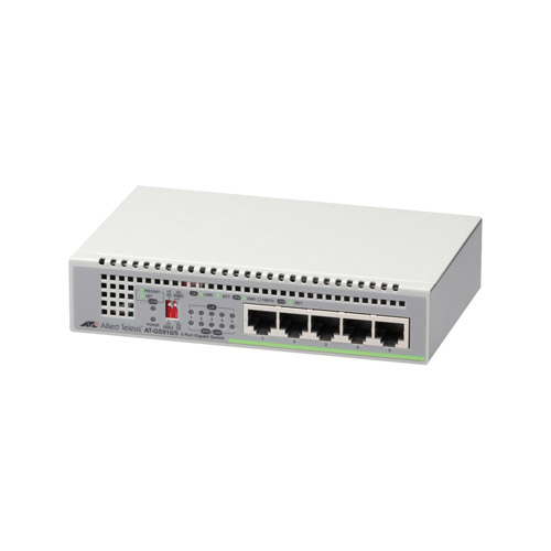 Allied Telesis AT-GS910/5 | GS910 5 x Ports 1000Base-T Layer 2 Unmanaged Rack-mountable Gigabit Ethernet Network Switch Refurbished -  refurbished available on Gotodirect