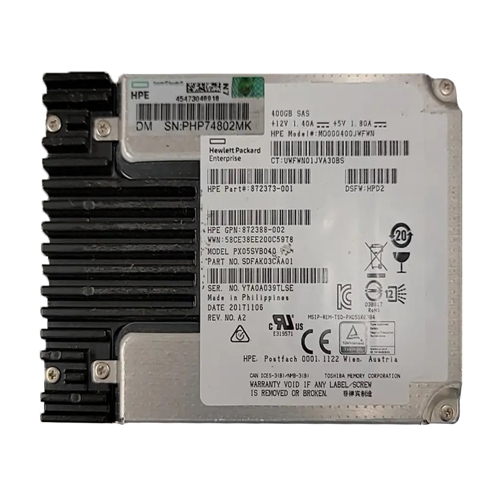 Buy HP 872373-001 | 400GB Multi-Level Cell SAS 12Gb/s Hot Pluggable Mixed Use SFF 2.5-Inch Solid State Drive for ProLiant DL160 Gen10 Refurbished - $196.49 HP 872373-001 | 400GB Multi-Level Cell SAS 12Gb/s Hot Pluggable Mixed Use SFF 2.5-Inch Solid State Drive for ProLiant DL160 Gen10 Refurbished - Hewlett-Packard (ou HP en abrégé) refurbished available on Gotodirect