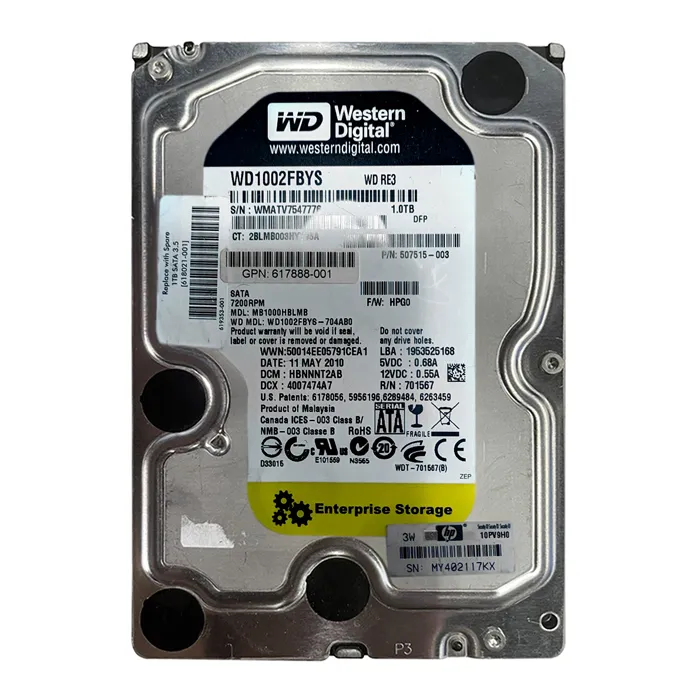 HP MB1000HBLMB | 1TB 7200RPM SATA 3Gb/s 32MB Cache 3.5-Inch MidLine Hard Drive for ProLiant Server & Storage Array Refurbished - Hewlett-Packard (ou HP en abrégé) refurbished available on Gotodirect