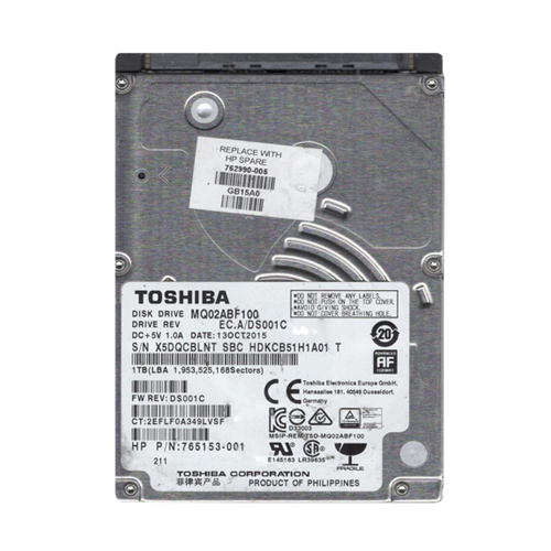 HP 762990-005 | 1TB 5400RPM SATA 6Gb/s 32MB Cache 2.5-Inch Hard Drive Refurbished - Hewlett-Packard (ou HP en abrégé) refurbished available on Gotodirect