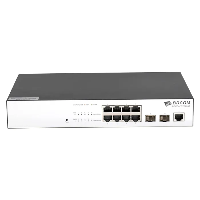 BDCOM S2510-C | 8x 1000Base-TX RJ-45 Network Port with 2x 1GbE SFP Expansion Slot and 1x RJ-45 Console Port Ethernet Switch Refurbished -  refurbished available on Gotodirect