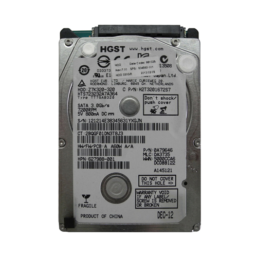HP 634862-001 | 320GB 7200RPM SATA 3Gb/s 2.5-inch Hard Drive Refurbished - Hewlett-Packard (ou HP en abrégé) refurbished available on Gotodirect