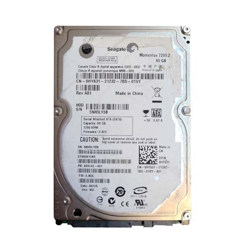 Dell 0HY631 | 80GB 7200RPM SATA 3Gb/s 8MB Cache 2.5-Inch Hard Drive Refurbished - Dell refurbished available on Gotodirect