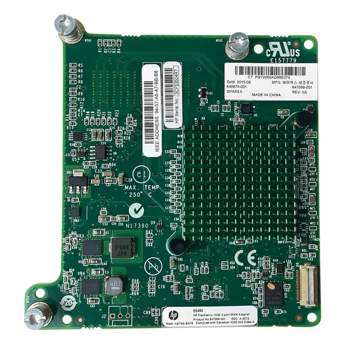 Buy HP 649870-001 | FLEXFABRIC 10GB 2-PORT 554M ADAPTER Refurbished - $161.53 HP 649870-001 | FLEXFABRIC 10GB 2-PORT 554M ADAPTER Refurbished - Hewlett-Packard (ou HP en abrégé) refurbished available on Gotodirect