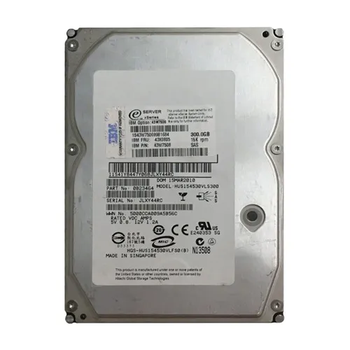 Hitachi 0B23464 | Ultrastar 15K450 Series 300GB 15000RPM SAS 3Gb/s 16MB Cache 3.5-Inch Hard Drive Refurbished -  refurbished available on Gotodirect