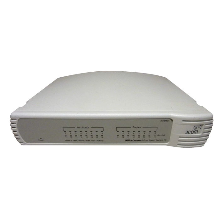 3Com 3C16792A-AA | OfficeConnect 16 x RJ-45 Ports 10/100Base-TX Layer 2 Managed Rack-mountable Fast Ethernet Network Switch Refurbished -  refurbished available on Gotodirect